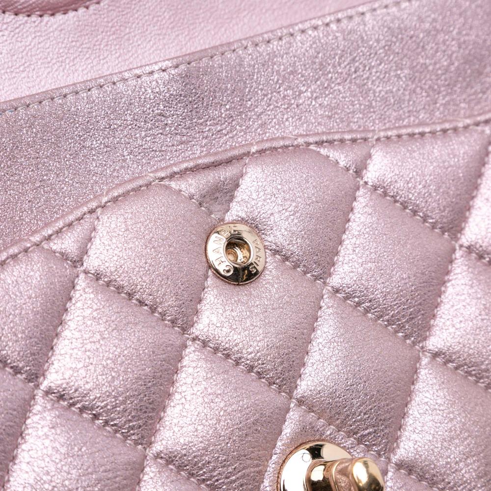 Pink Leather Chanel Flap Bag