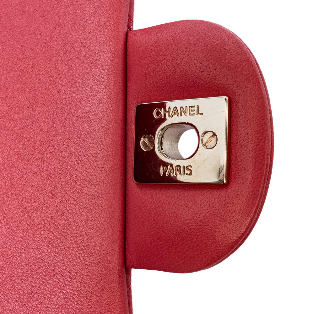 Pink Leather Chanel Flap Bag