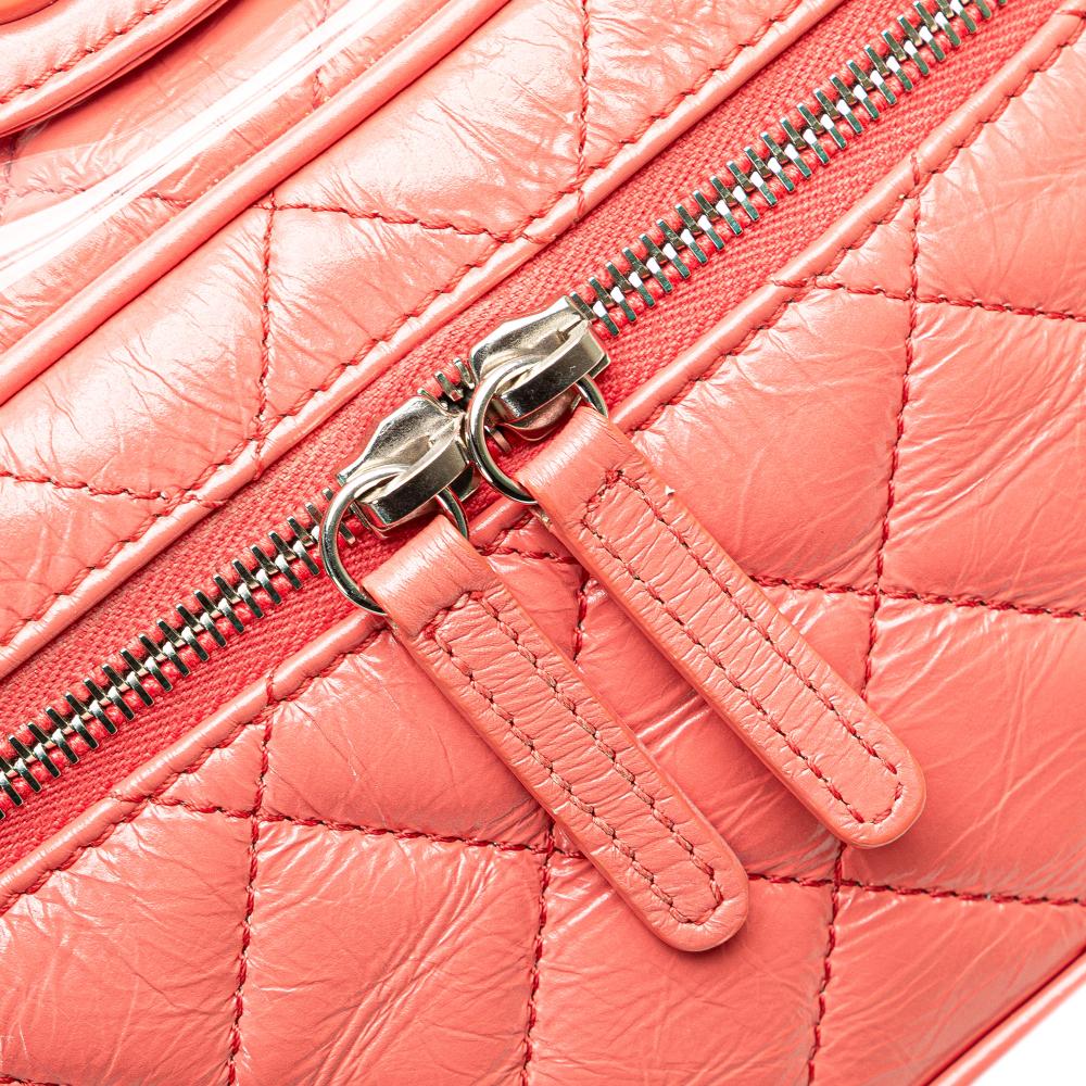 Pink Leather Chanel Backpack