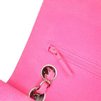 Pink Leather Chanel Flap Bag