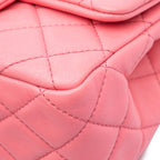 Pink Leather Chanel Flap Bag