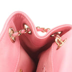 Pink Leather Chanel Backpack