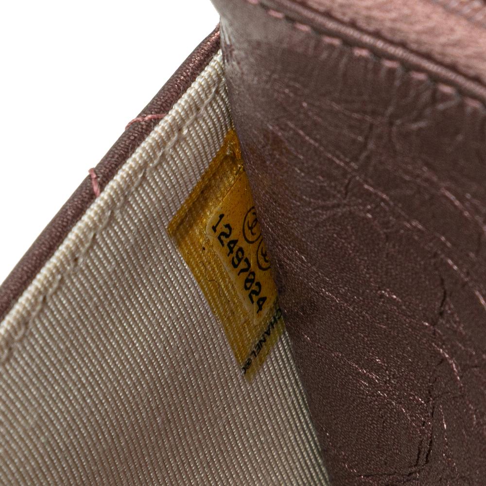 Pink Leather Chanel Wallet On Chain