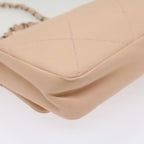 Pink Leather Chanel Shoulder Bag