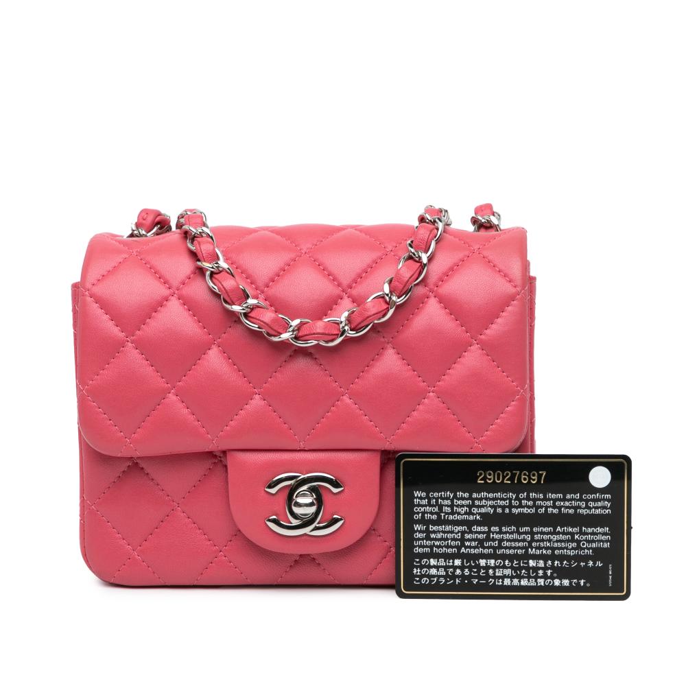 Pink Leather Chanel Flap Bag