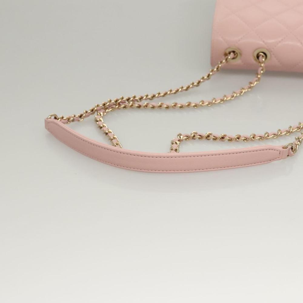 Pink Leather Chanel Shoulder Bag