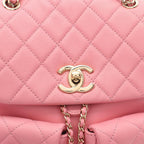 Pink Leather Chanel Backpack