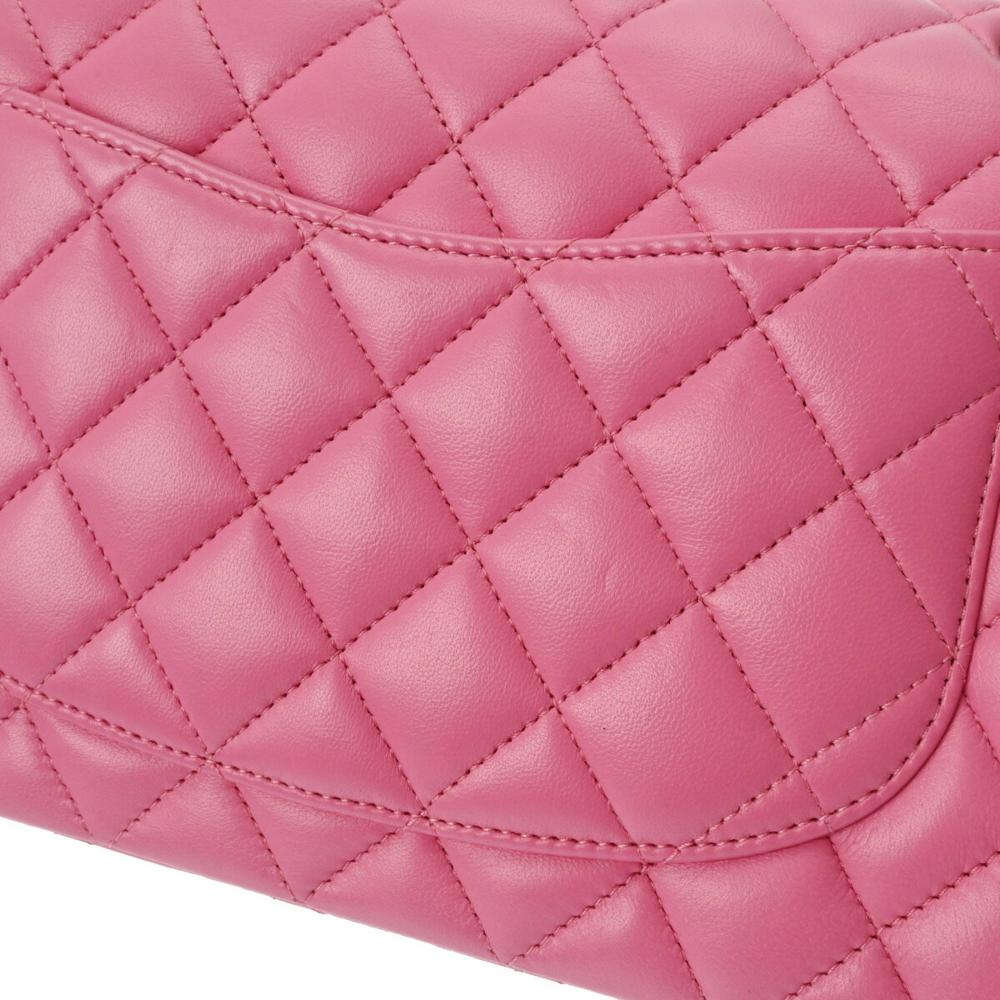 Pink Leather Chanel Flap Bag
