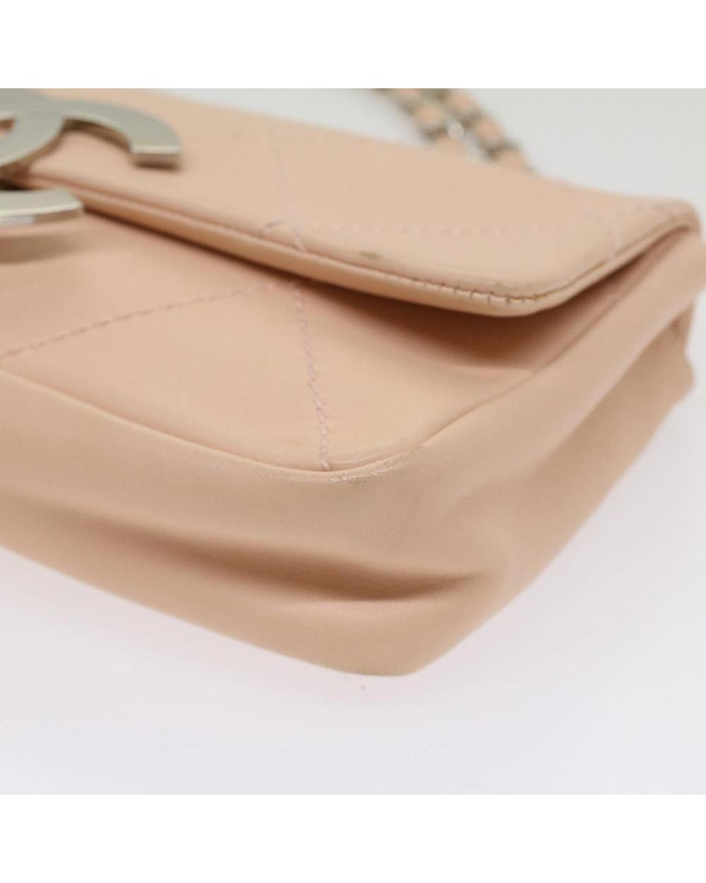 Pink Leather Chanel Shoulder Bag
