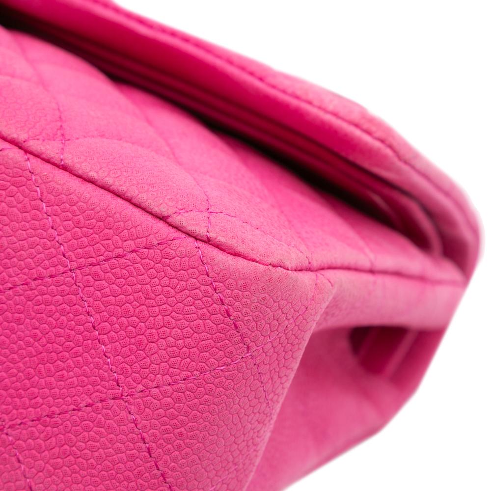 Pink Leather Chanel Flap Bag