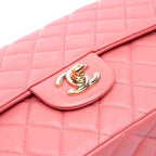 Pink Leather Chanel Flap Bag