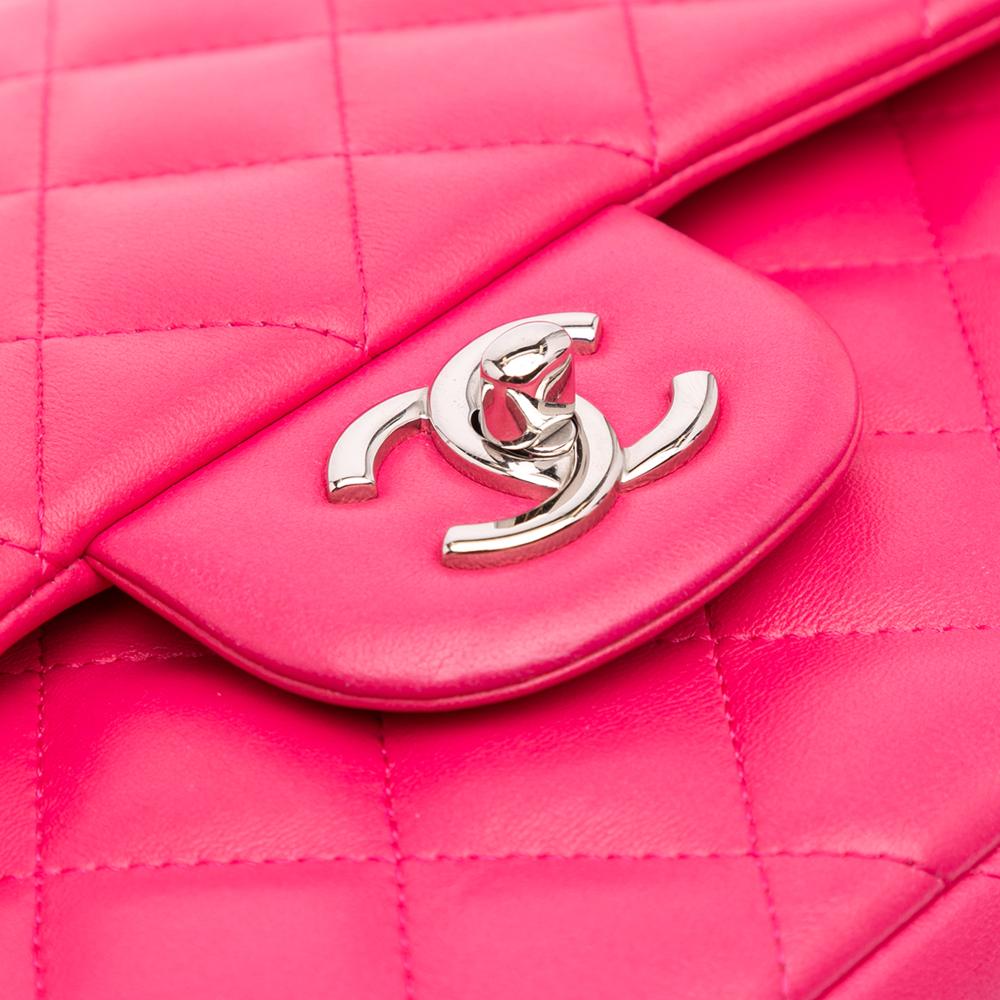 Pink Leather Chanel Flap Bag