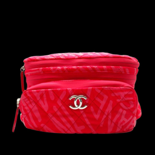 Pink Nylon Chanel Backpack