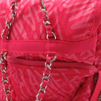 Pink Nylon Chanel Backpack