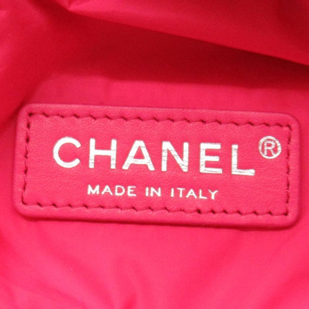 Pink Nylon Chanel Backpack
