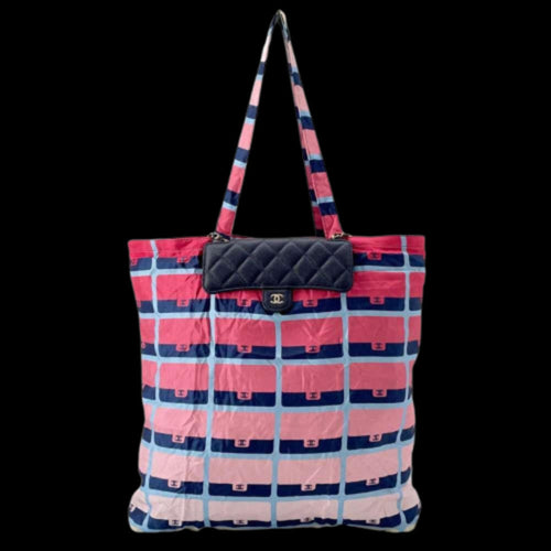 Pink Nylon Chanel Shoulder Bag