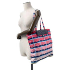 Pink Nylon Chanel Shoulder Bag