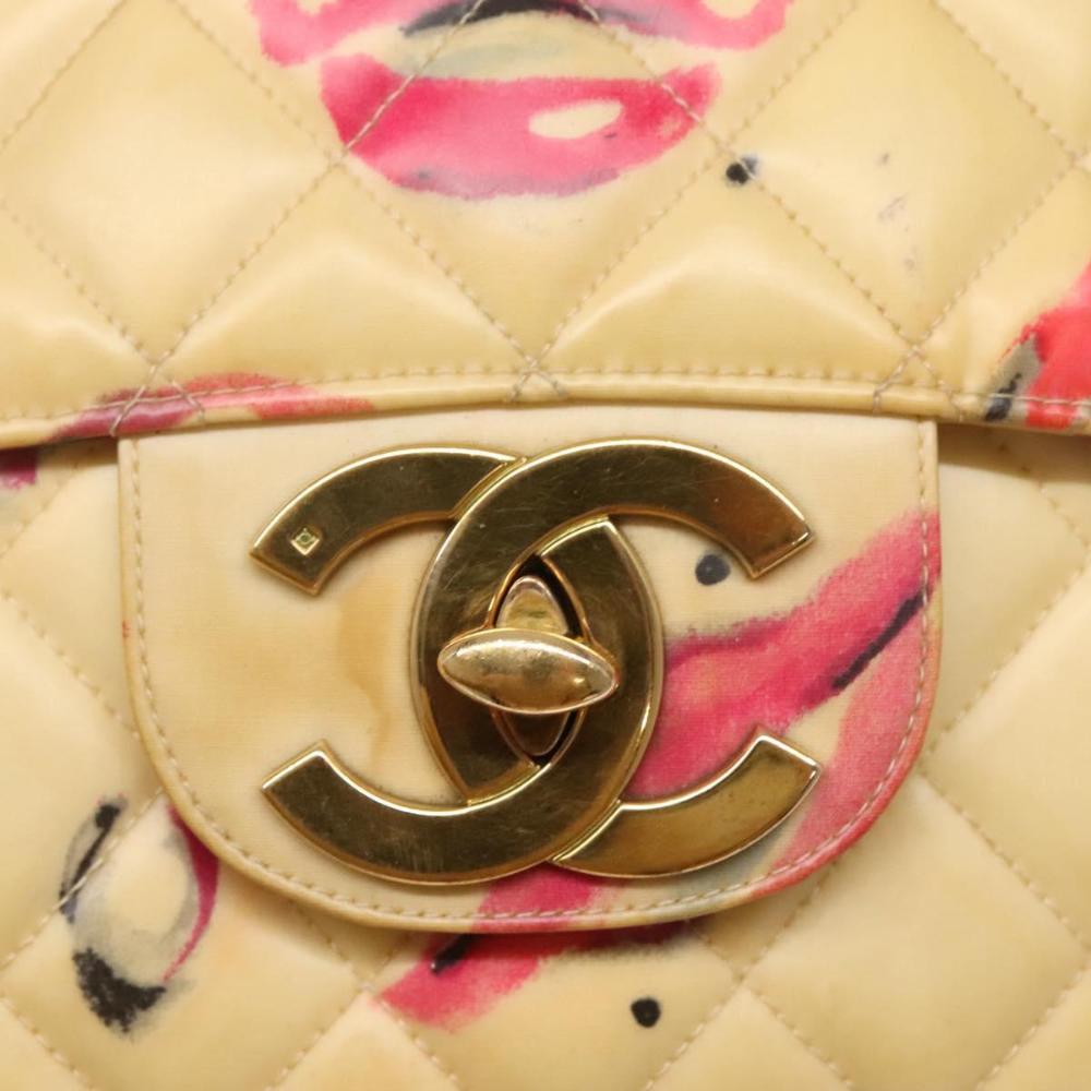 Pink Vinyl Chanel Flap Bag