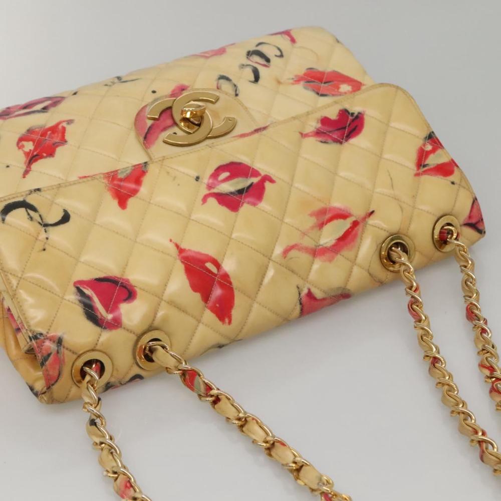 Pink Vinyl Chanel Flap Bag