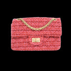 Pink Wool Chanel Flap Bag