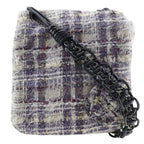 Purple Fabric Chanel Crossbody Bag