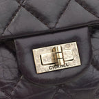 Purple Fabric Chanel Shoulder Bag
