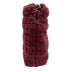 Purple Fabric Chanel Shoulder Bag