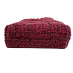 Purple Fabric Chanel Shoulder Bag
