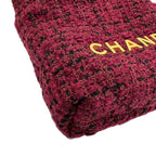 Purple Fabric Chanel Shoulder Bag