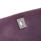 Purple Leather Chanel Flap Bag