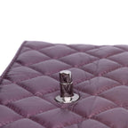 Purple Leather Chanel Flap Bag