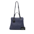 Purple Leather Chanel Tote