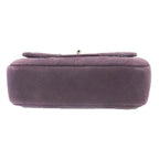 Purple Leather Chanel Crossbody Bag
