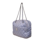 Purple Leather Chanel Shoulder Bag