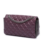 Purple Leather Chanel Flap Bag