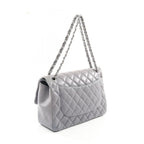 Purple Leather Chanel Flap Bag