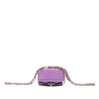 Purple Leather Chanel Belt Bag