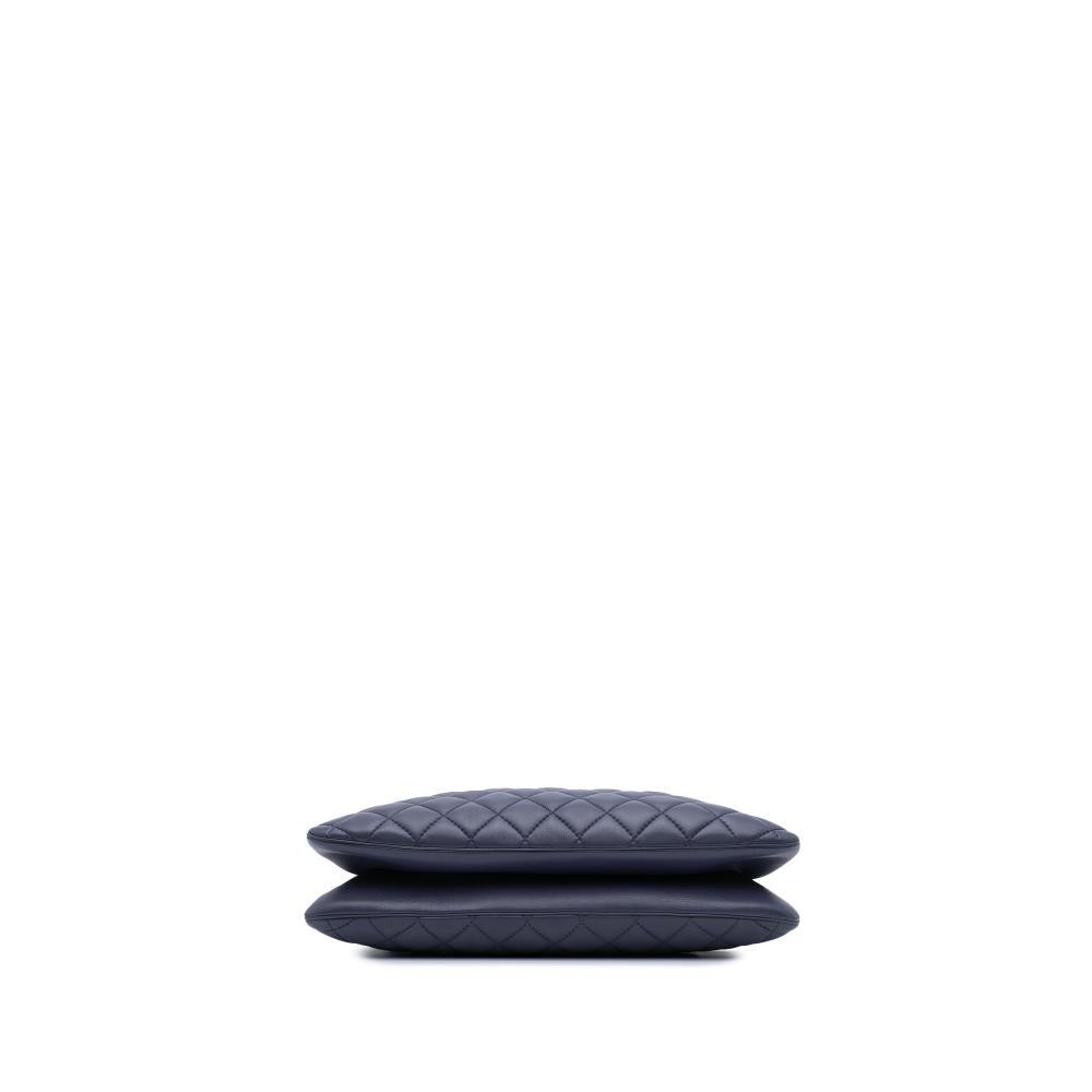 Purple Leather Chanel Tote