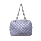 Purple Leather Chanel Shoulder Bag