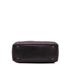 Purple Leather Chanel Tote