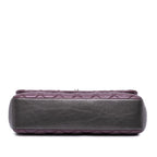 Purple Leather Chanel Flap Bag