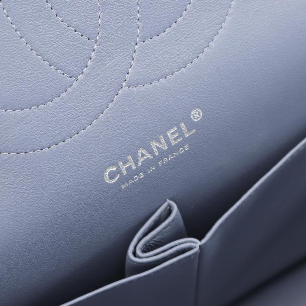 Purple Leather Chanel Flap Bag