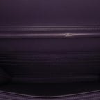 Purple Leather Chanel Wallet On Chain