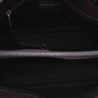 Purple Leather Chanel Tote