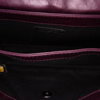 Purple Leather Chanel Flap Bag