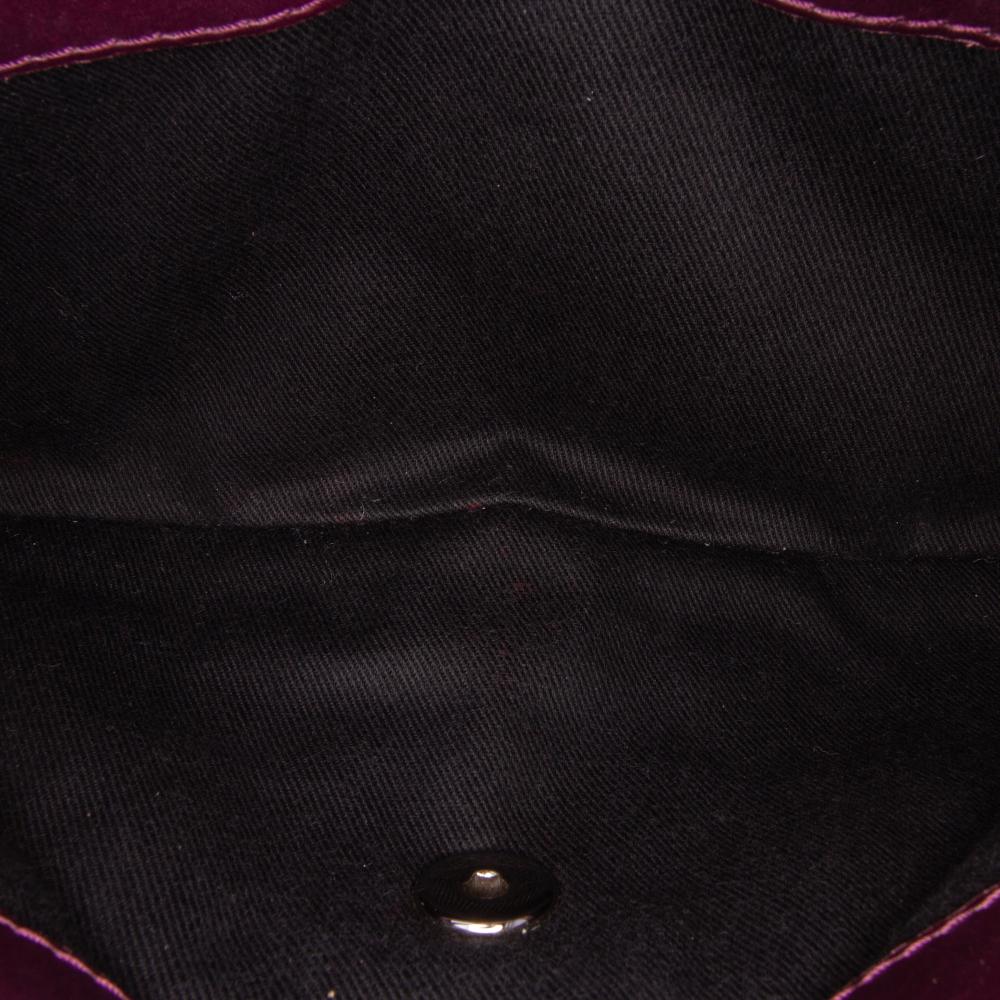 Purple Leather Chanel Flap Bag