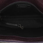 Purple Leather Chanel Tote