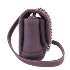 Purple Leather Chanel Crossbody Bag