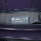 Purple Leather Chanel Tote