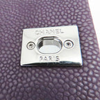 Purple Leather Chanel Crossbody Bag